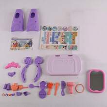 Children's Fun Vanity Table Simulation Makeup Desk Princess Accessories Makeup Mirror Small Comb Parent-Child Interactive Role Play Toy Set Combination Suitable For Girls 3 Years And Above Birthday Gift Christmas Gift Box (Accessory Colors Random) - Multicolor - View 14