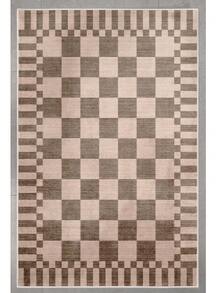 Decomia -Digitally Printed Living Room Rug, Kitchen Rug, Runner - Rust Brown - View 3