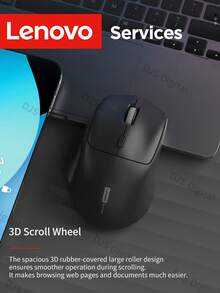 Lenovo Wireless Bluetooth Mouse, Silent Dual-Mode Rechargeable For Office & Gaming, Compatible With Laptop & PC - View 10
