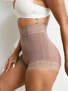 Daily Shaping Butt Lifting High Waist Seamless Panties - Rust Brown - View 5