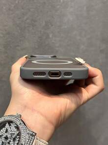 VOUVI 鑽石鏡頭磨砂防震手機殼，適用 18 17 16 15 14 13 12 11 Pro Max，相容 17 Air 16 15 14 Plus，男女通用進階手機配件保護殼 - 酒紅色 - 查看 6