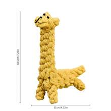 1pc Lion/Giraffe Shaped Rope Knot Toy, Suitable For Pets, Durable And Bite-Resistant, Ideal For Outdoor Use And Daily Home Interactive Play, Suitable For Small To Medium Dogs, Easy To Chew - Multicolor - View 12
