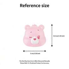 1 Box Blind Box With 3pcs Glowing Daily Life Series Cute Bear Head Collectible Figures, Cheer Bear & Funshine Bear Character Figurines, Soft PVC Acrylic Desktop Decor, Cute Home Decoration Gift - Multicolor - View 8