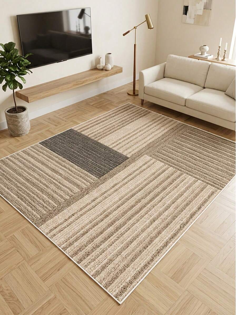 Decomia -Digitally Printed Living Room Rug, Kitchen Rug, Runner - Bronze - View 1