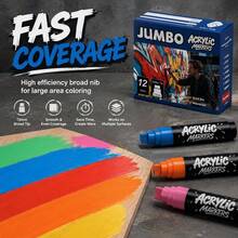 Colorful Graffiti Pen Set, Waterproof Quick-Drying Multi-Material Painting Acrylic Markers For Stone, Glass, Shoes DIY Hand-Drawn Graffiti Painting, Multi-Color - Graffiti Pen - View 5