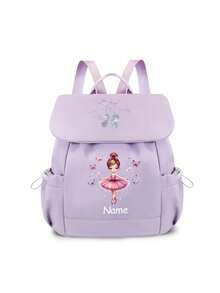 1pc Customizable Dance Ballet Drawstring Backpack, Perfect For Back To School Season, With Handle And Adjustable Shoulder Straps, Drawstring Pouch Design, Large Capacity Nylon Material, Suitable For Daily Use, Outings, Shopping And Travel, Great Birthday Or Christmas Gift - Backpack - View 17