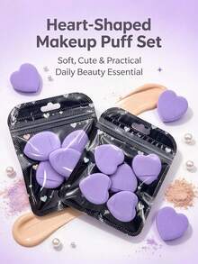 5/10pcs Finger Powder Puff, Finger Puff, Mini Makeup Sponge Soft Beauty Makeup Blender Powder Puff Suitable For Foundation, Face Powder, Under Eye Setting, Concealer, Repair Cream, Makeup Tools - Multicolor - View 12
