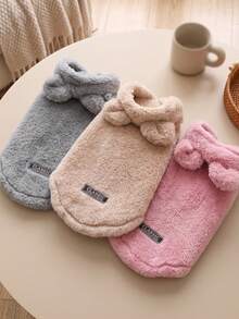 PETSIN Cute Plush Fleece Pet Jacket Autumn Winter Warmth Clothes For Dogs Soft Flannel Pet Sweater Suitable For Small Medium Dogs Cats - Multicolor - View 4