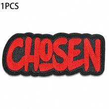 1pc Graffiti Style Faith Text "CHOSEN" Iron-On Patch, For Hats, Jackets, Backpacks - Holiday Decor & Commercial Promotion - Small Business Wholesale Decoration, Fabric Patch - 1pcs-en - View 8
