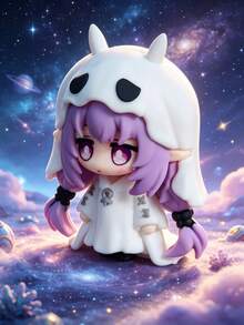 1pc Cute Ghost - Xia Die Cute Chibi Anime Game Peripheral GK Figure Toy Desk Decor Gift Model Holiday Gift, Party Gift, Daily Collection - A - View 9