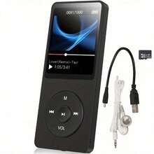 1.8-Inch LCD Screen MP3 MP4 Music Player, Bluetooth Support, 32GB TF Card, High-Definition Speaker, FM Radio, Voice Recorder, E-Book Reader, Lossless Audio Quality Mini Portable Audio Player, Suitable For Sports And Running, Ideal Birthday And Christmas Gift, 150mAh - View 2