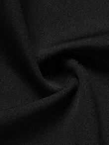 DONICY Women's Autumn New Chinese Style 2 Pieces Set, Stand Collar Shawl Slim Fit Mermaid Long Dress - Black - View 5