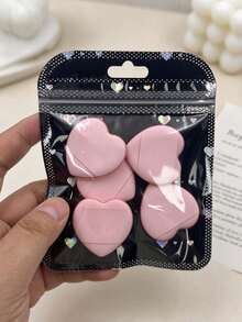 5/10pcs Finger Powder Puff, Finger Puff, Mini Makeup Sponge Soft Beauty Makeup Blender Powder Puff Suitable For Foundation, Face Powder, Under Eye Setting, Concealer, Repair Cream, Makeup Tools - Multicolor - View 14
