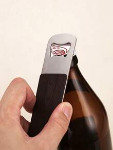 Personalized Walnut Wood Grain Bottle Opener, Magnetic Fridge Magnet Bottle Opener, Home Beer Bottle Opener - Multicolor - View 5