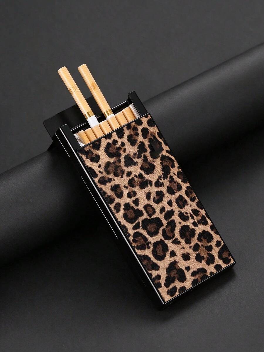 Fashion Long Slim Cigarette Case, Aluminum Cigarette Box Smooth Opening And Closing Easy To Take Out, Dual Use For Home And Travel, Unisex Minimalist Elegant Cigarette Protection Box, Practical Smoking Accessory Gift For Father, Thoughtful Gift, Christmas Gift, Christmas Decoration, Christmas Essential - 1 - View 1