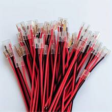 10pcs SMD/COB LED Light Strips, 2-Pin 8mm Transparent Connector, Solderless, Single-End Cable - 10Pcs-sHY2P-8 - View 1