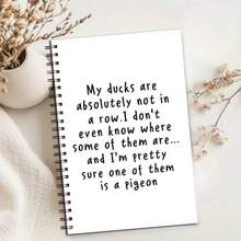 A Quirky Duck-Themed Spiral Notebook Featuring The Humorous Design "My Ducks Are Not In A Row" - A Charming Desktop Organizer Suitable For School, Work, And Office - Perfect As A Gift For Birthdays, Christmas, Or Anniversaries For Women, Wives - One Book (50 Pages, 100 Pages) - View 14
