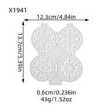 Christmas Ball Silicone Mold, Semi-3D Pendant Candle Holder Plaster Decor Home Epoxy Resin Mold, 70G - Multicolor - View 14