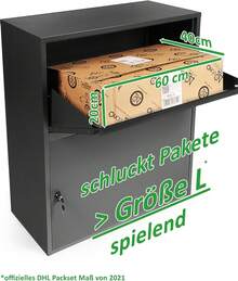 Wall-Mount Mailboxes - Black - View 4