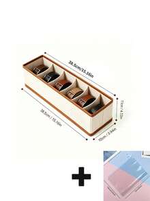 Oxford Cloth 6-Slot Belt Organizer Box, Large Capacity With Dividers, Suitable For Ties, Bow Ties And Scarves, High Capacity Multi-Functional Belt Storage Box - Multicolor - View 14