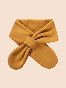 1pc Kids Solid Color Neck Warmer & Toddler Neck Warmer, Children's Scarf, Soft Winter Protective Ski Neck Gaiter, Suitable For Boys And Girls In Cold Weather - Crossover - View 15