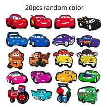 Disney 20pcs Cars Lightning McQueen Shoe Charms, Cartoon Racing Car Soft PVC Shoe Decorations, Suitable For Clogs And Sandals 10pcs 2pcs - A - View 7