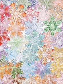 50PCS,Colourful Snowflakes Transparent Stickers,Scrapbook Supplies,Junk Journal Supplies,Creative And Aesthetic Design Sticker,Waterproof Decorative Stickers,Suitable For Mobile Phone Cases,Tablets,Mobile Phone,Laptops,Suitcases,Cars,Notebooks, - one-size - View 8
