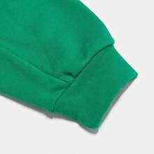 Adidas Men's Spring/Autumn Sports Casual Fashion Minimalist Comfortable Knit Crew Neck Pullover Sweatshirt Long Sleeve JE6111 - Han Jade White/Smoky Green - View 7