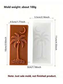 Cetakan Silikon Persegi Panjang Bulan Sabit & Pohon Kelapa, Cetakan Lilin Aromaterapi DIY Buatan Tangan, Plaster, Sabun dengan Pola Pohon Kelapa dan Bulan Sabit Timbul 3D, Bahan Silikon Lembut Mudah Dilepas, Untuk Membuat Lilin Aromaterapi, Sabun Buatan Tangan Wangi, Dekorasi Plaster, Ornamen Resin - Jamur Pohon Kelapa Bulan Sabit - View 9