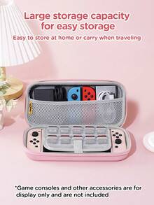 Ayotu Compatible With Switch/Switch OLED/Switch Lite Cherry Blossom Tree Pattern Game Console Shell And Accessories, The Package Includes A Protective Case, Storage Bag, Base Shell, Handle Protective Cover And Other Styles Of Accessories To Choose From. - Multicolor - View 6