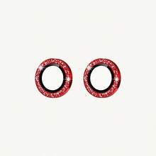 3pcs Camera Lens Protector Film, Compatible With 18 Pro/18 Pro Max/17/16/15/14/13/12/11, Tempered Glass Metal Ring Cover, High Definition Transparent (Blue) - Burgundy - View 12