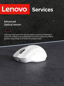 Lenovo Wireless Bluetooth Mouse, Silent Dual-Mode Rechargeable For Office & Gaming, Compatible With Laptop & PC - View 7