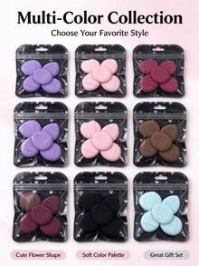 5/10pcs Finger Powder Puff, Finger Puff, Mini Makeup Sponge Soft Beauty Makeup Blender Powder Puff Suitable For Foundation, Face Powder, Under Eye Setting, Concealer, Repair Cream, Makeup Tools - Multicolor - View 7