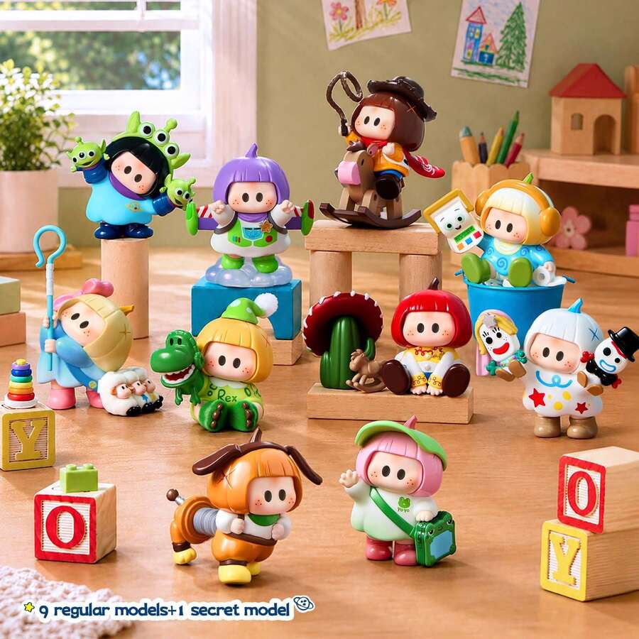 MINISO YOYO * Toy Story 5 Blind Box Figure | Non-Plush Filling Material, Layered Carving, Sealed Dustproof Packaging, Random 1PC, 14+ Collectible For Desktop ,Gift - Multicolor - View 1