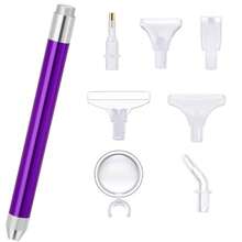 LED Light Diamond Painting Pen With Magnifier, Diamond Painting Accessories - Multicolor - View 3