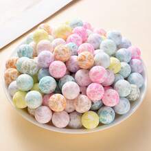 10Pcs 15mm Fresh Colorful Plant Leaf Print Silicone Beads, Multiple Colors Available, Suitable For Holiday Decoration, Jewelry Making, DIY Creative Craft Accessories - Multicolor - View 5
