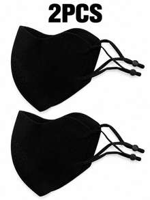 2PCS/1PC Winter Warm Face Mask, Windproof Fleece Face Cover With Eye Protection, Reusable 3D Breathable Cold-Proof Mask, Adjustable Ear Loops, Soft Warm Face Mask Suitable For Outdoor Cycling And Running, UV Protection Sun Protection Mask Suitable For Women - Two-piece set - View 9