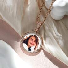 Personalized Picture Necklace, Custom Photo Necklace , Gift For Mom, Hip Hop Pendant , Memorial Jewelry Gift, Birthday Gift - Multicolor - View 8