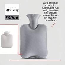1件可注水熱水袋，可用於手部保暖與經期舒緩（附人造兔毛套）－三葉草圖案（1000/500ml），長效恆溫，適合女性腹部保暖，便攜輕巧的手暖寶，內襯可洗滌更換，加厚絨毛 PVC 材質，緩解經期腹部不適，可拆卸、防爆家用熱水袋（因批次不同，紋理與顏色可能略有差異，請見諒），可愛卡通 PVC 可注水熱水袋，校園必備，送女性好友的完美禮物，聖誕季節禮物，冬季保暖必需品－全天舒適體驗 - 多款 - 查看 12