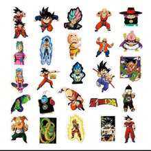 Spin Master 50pcs Dragon Ball Anime Stickers Waterproof Luggage Laptop Phone Skateboard Decoration Cartoon Graffiti Decals - Multicolor - View 3