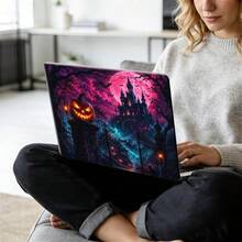 1pc Retro Scary Halloween For MacBook Air 15 13 Inch Case M5 M4 M3 M2 ,For MacBook Pro 14 16 M5 Hard PC Matte Split Type For MacBook Neo Case, Stylish Digital Accessory For Novelty Premium Pattern Hard Shell Laptop Case - View 6