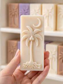 Cetakan Silikon Persegi Panjang Bulan Sabit & Pohon Kelapa, Cetakan Lilin Aromaterapi DIY Buatan Tangan, Plaster, Sabun dengan Pola Pohon Kelapa dan Bulan Sabit Timbul 3D, Bahan Silikon Lembut Mudah Dilepas, Untuk Membuat Lilin Aromaterapi, Sabun Buatan Tangan Wangi, Dekorasi Plaster, Ornamen Resin - Jamur Pohon Kelapa Bulan Sabit - View 4