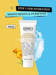 Kiehl's Calendula Deep Cleansing Foam Cleanser - 1.0 Fl Oz/30ml Mini Size - 1.0FL.OZ./30ML - View 8