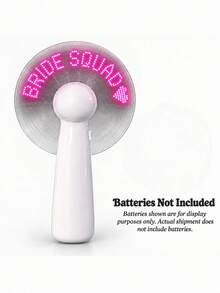 1PC Custom LED Message Handheld Fan, Personalized Text, Orange Light Up Mini Fan, Summer Rave Party Accessory, Music Festival & Concert Fan, Beach Party Favor, Birthday Gift & Photo Prop - Multicolor - View 6