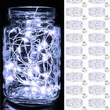 2/5/10pcs Mini LED String Lights - Battery Powered, Flashing Effect, Suitable For Gift Wrapping Decoration, Christmas And Mother's Day Decoration, Valentine's Day Decoration - Multicolor - View 1