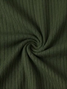 GRDR Men's Summer Knit Polo Shirt, Solid Color Short Sleeve Knit Collar, Suitable For Summer Outings, Essential For Fashionable Outfit - Army Green - View 5