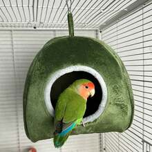 1PC Household Solid Color Parrot Warm Nest Hammock - C-Green - View 1
