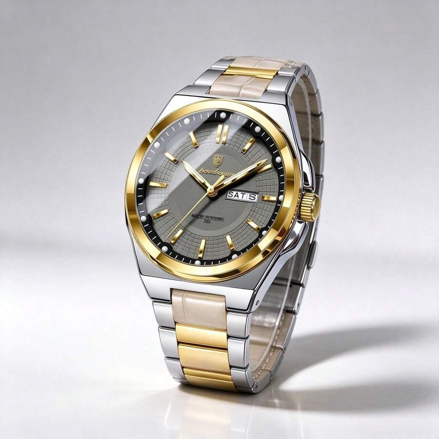 POEDAGAR Men's Casual Sports PU Leather Quartz Watch, Brand New Release