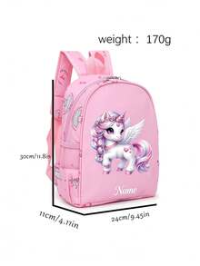 This Customizable Mini Cartoon Lion Backpack Is The Perfect Choice For The Back-To-School Season. It Features A Handle And Adjustable Shoulder Straps, A Zipper Closure, And Is Made Of Nylon Material. It's Ideal For Daily Use, Outings, Shopping, And Travel. It Also Makes A Great Birthday Or Christmas Gift. - Multicolor - View 8