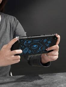 Ayotu 1件裝日、月、星圖案Switch 2/Switch NS/Switch OLED遊戲主機保護殼，新一代TPU軟殼，通用遊戲控制器保護套，Switch控制器保護殼，Switch遊戲配件，防摔、防滑、防刮，時尚，秋季浪漫/返校禮物/情人節禮物/聖誕禮物/萬聖節禮物 - 彩色 - 查看 7